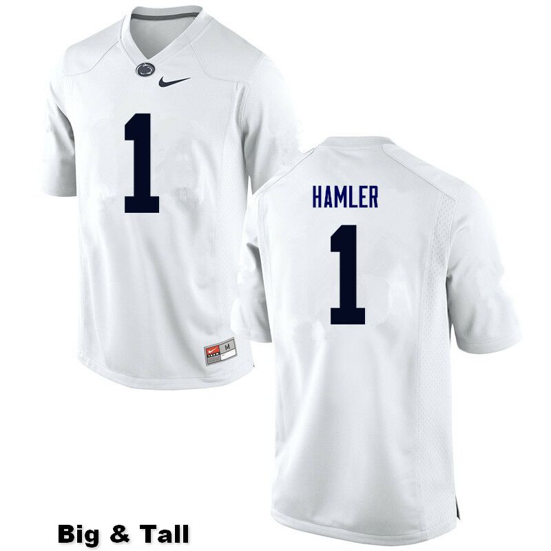 NCAA Nike Men's Penn State Nittany Lions K.J. Hamler #1 College Football Authentic Big & Tall White Stitched Jersey CXM4198QZ